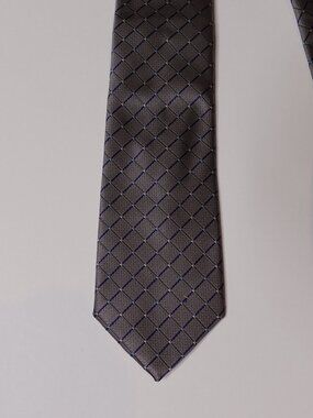 Bespoke Men's patterned ties grey New